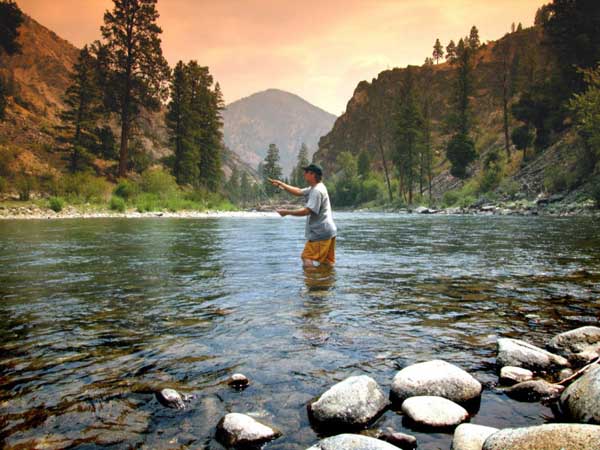 Fishing on the Salmon River