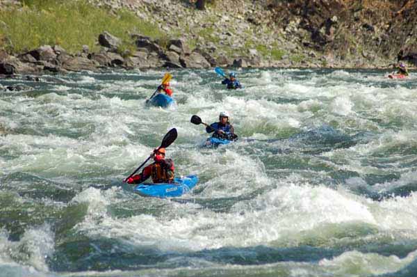 Kayaking on the Salmon River